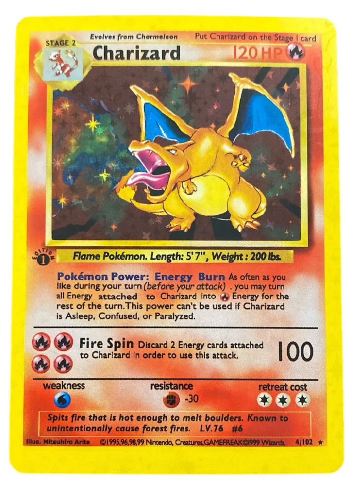  Charizard Holo Base Set (1st Edition)